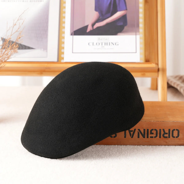 Béret-casquette 100 % laine