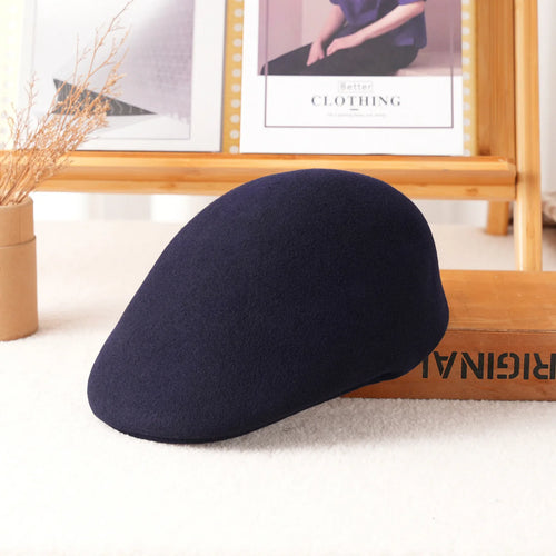 Béret-casquette 100 % laine